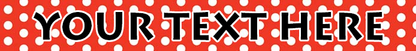 Personalized New Red Polka Dot Dog Collar