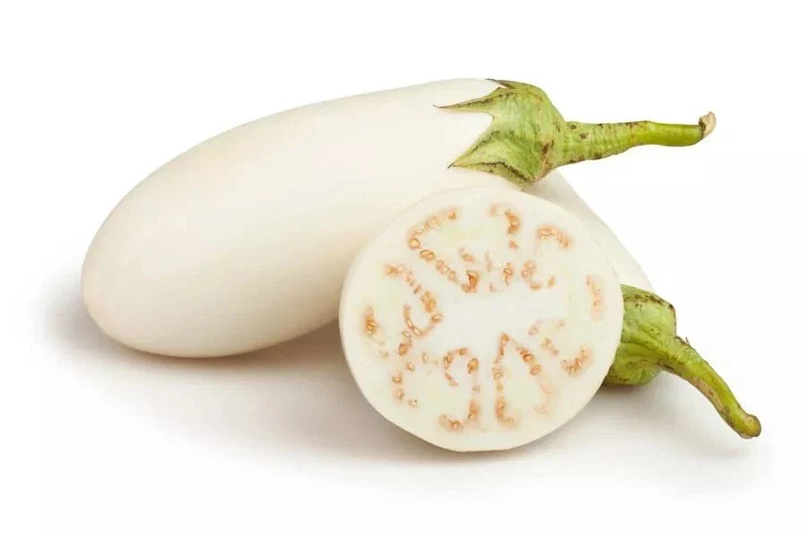 50+ Casper White Eggplant Seeds - Heirloom, Organic, Non-GMO - Rare Vegetable Variety - Solanum melongena