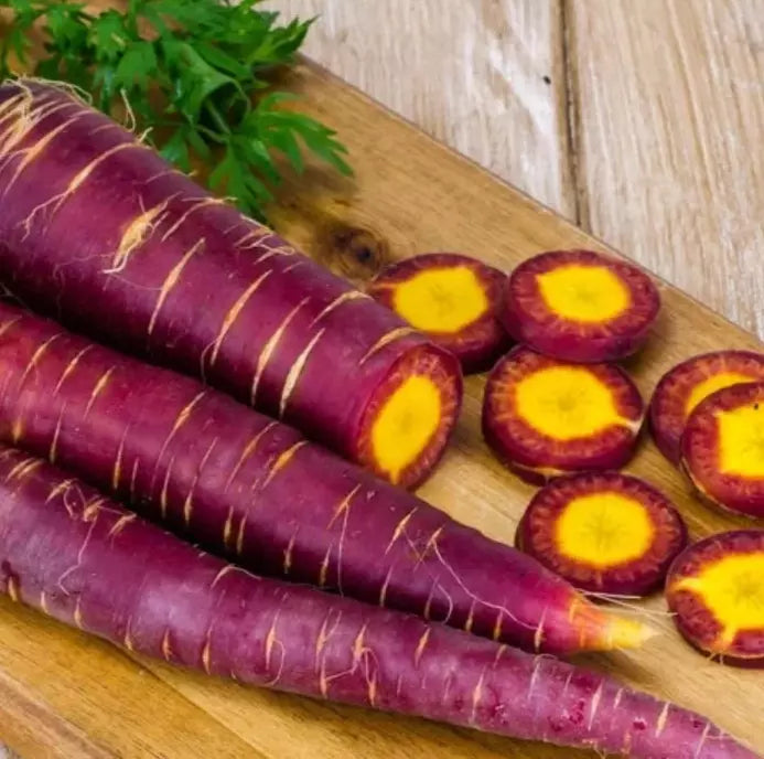 Cosmic Purple Carrot Seeds - 100+ Heirloom Organic Non-GMO - Rare Specialty Variety - Daucus carota