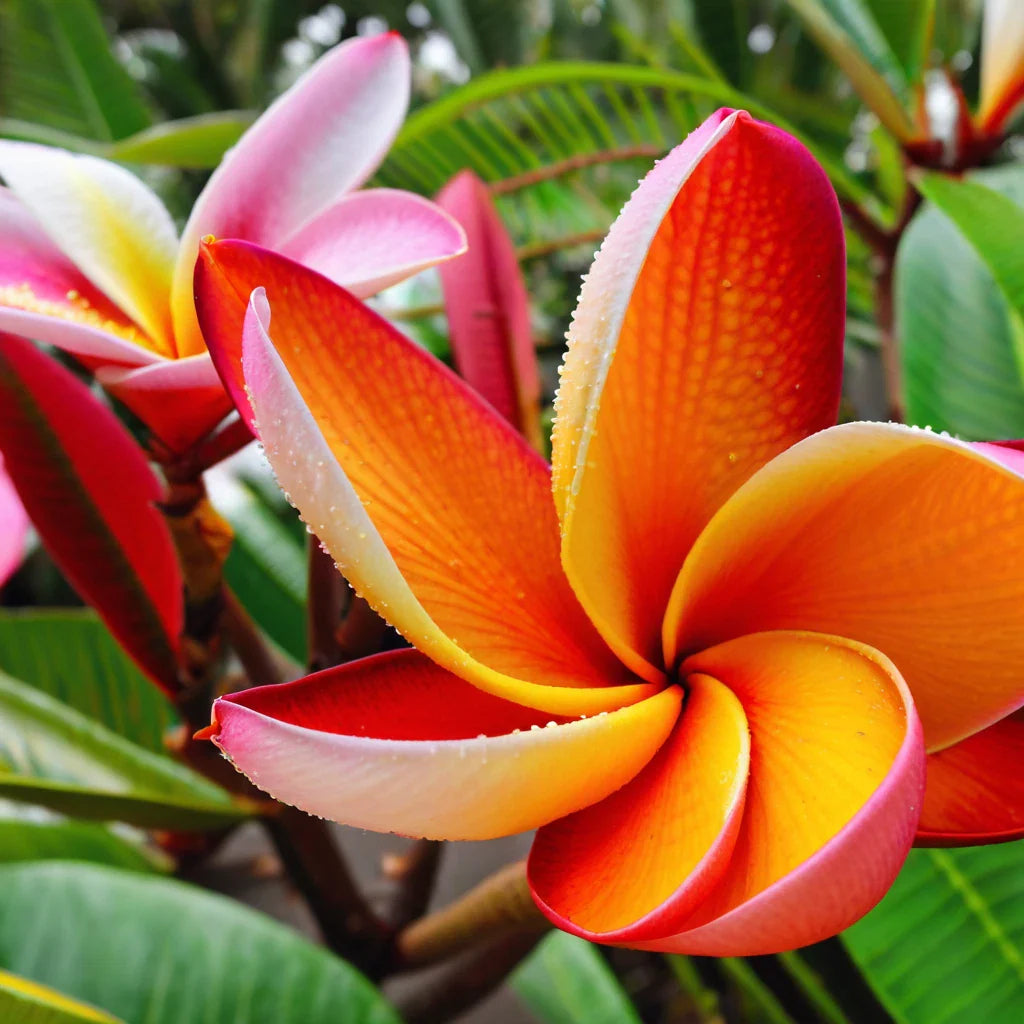 Orange Plumeria Seeds - 5 Perennial Hawaiian Flower Seeds - Frangipani - Tropical Garden Plants