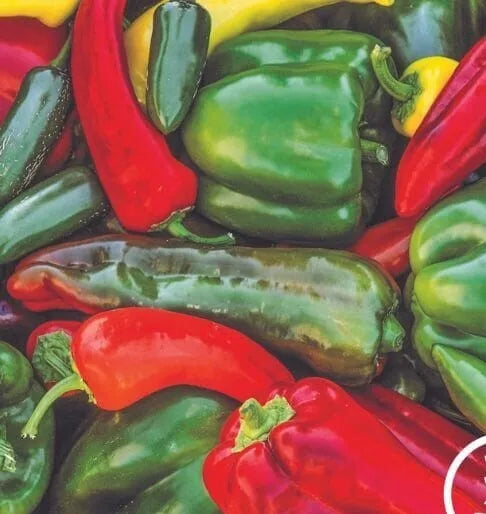 Sweet & Spicy Pepper Seeds Mix - 120+ Varieties Non-GMO Capsicum spp. for Gardening, Indoor & Outdoor Planting