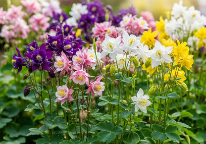 100 MIXED EUROPEAN COLUMBINE Aquilegia Flower Seeds