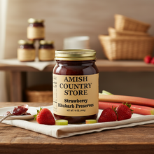 Old-Fashioned Strawberry Rhubarb Preserves (18 oz) | Amish Country Store