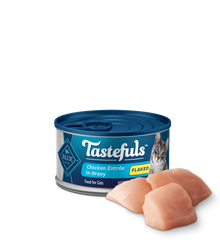 Blue Buffalo Tastefuls Adult Flaked Chicken in Gravy Entree Wet Cat Cans