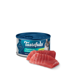 Blue Buffalo Tastefuls Adult Flaked Tuna in Gravy Entree Wet Cat Cans