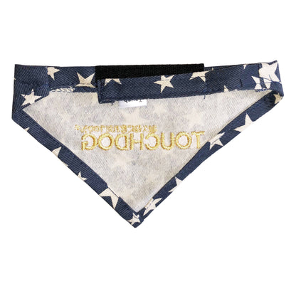 Touchdog Star Patterned Hook-and-Loop Fashion Dog Bandana