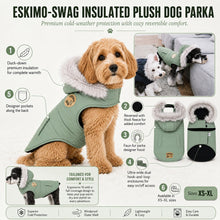 Touchdog 'Eskimo-Swag' Duck-Down Insulated Winter Dog Coat Parka