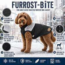 Touchdog 'Furrost-Bite' Fur and Fleece Designer Fashion Dog Jacket