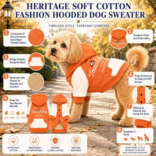 Touchdog 'Heritage' Soft-Cotton Fashion Dog Hoodie Sweater