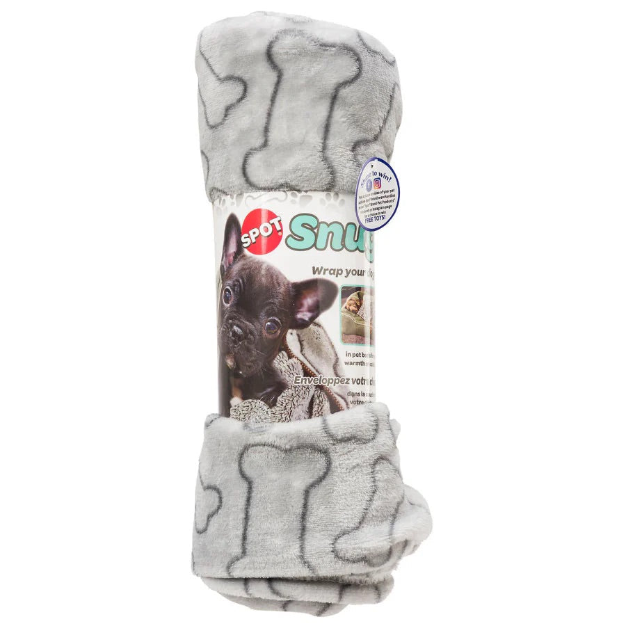 Spot Snuggler Bones Blanket 40x60