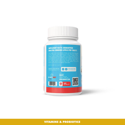 UBAVET Immune Support Daily Multi-Vitamin & Mineral Tablets for Dogs – 90 ct
