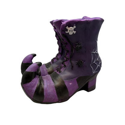 Halloween Witch Boots - Purple