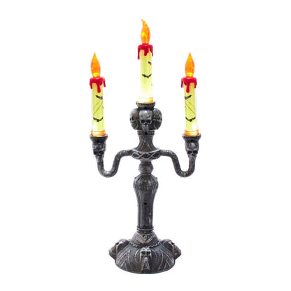 Battery-Operated Halloween LED Candelabra - 15 Inch