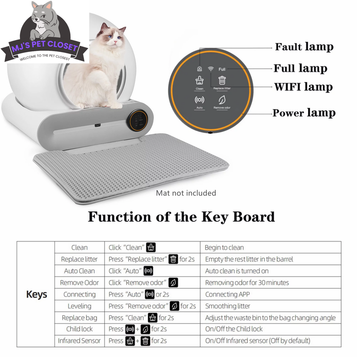 Say goodbye to messy litter! 🐾✨ Meet the Smart Self-Cleaning Litter Box with App Control and Safety Features! Perfect for busy cat parents! 😻📱