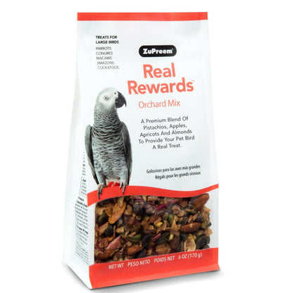 Zupreem Real Rewards Orchard Mix Treat for Parrots and Conures, 6-oz